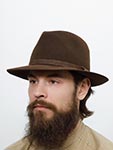 Шляпа STETSON арт. 2198207 FEDORA FURFELT (темно-коричневый)